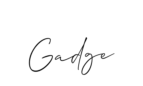 How to Draw Gadge signature style? Allison_Script is a latest design signature styles for name Gadge. Gadge signature style 2 images and pictures png