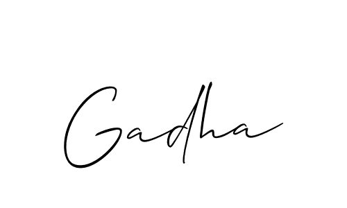 Make a beautiful signature design for name Gadha. Use this online signature maker to create a handwritten signature for free. Gadha signature style 2 images and pictures png