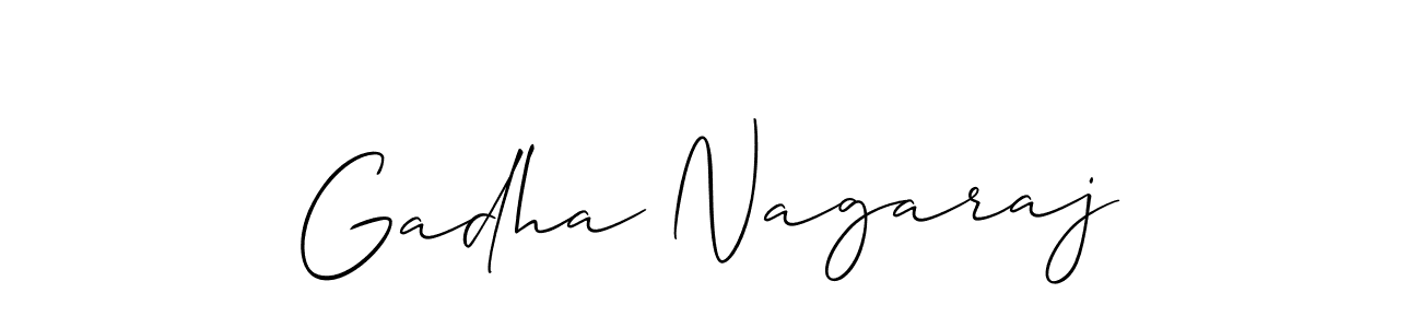 This is the best signature style for the Gadha Nagaraj name. Also you like these signature font (Allison_Script). Mix name signature. Gadha Nagaraj signature style 2 images and pictures png