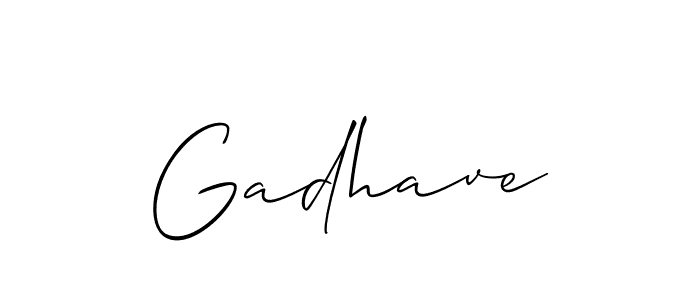 The best way (Allison_Script) to make a short signature is to pick only two or three words in your name. The name Gadhave include a total of six letters. For converting this name. Gadhave signature style 2 images and pictures png