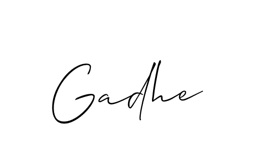 Make a beautiful signature design for name Gadhe. Use this online signature maker to create a handwritten signature for free. Gadhe signature style 2 images and pictures png