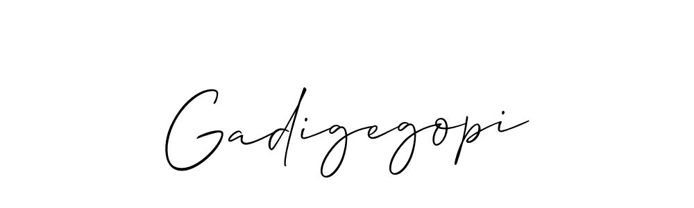 You can use this online signature creator to create a handwritten signature for the name Gadigegopi. This is the best online autograph maker. Gadigegopi signature style 2 images and pictures png