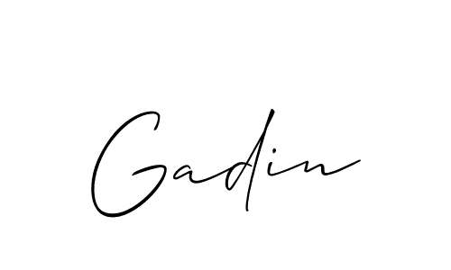 Once you've used our free online signature maker to create your best signature Allison_Script style, it's time to enjoy all of the benefits that Gadin name signing documents. Gadin signature style 2 images and pictures png