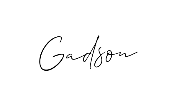 Create a beautiful signature design for name Gadson. With this signature (Allison_Script) fonts, you can make a handwritten signature for free. Gadson signature style 2 images and pictures png