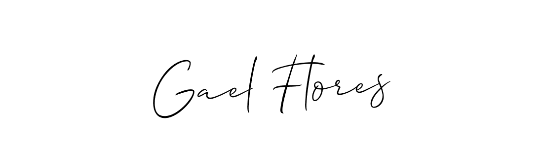 How to make Gael Flores signature? Allison_Script is a professional autograph style. Create handwritten signature for Gael Flores name. Gael Flores signature style 2 images and pictures png