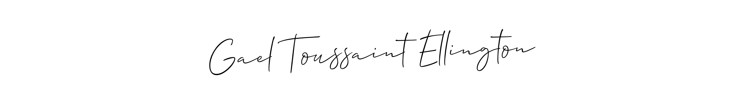 It looks lik you need a new signature style for name Gael Toussaint Ellington. Design unique handwritten (Allison_Script) signature with our free signature maker in just a few clicks. Gael Toussaint Ellington signature style 2 images and pictures png
