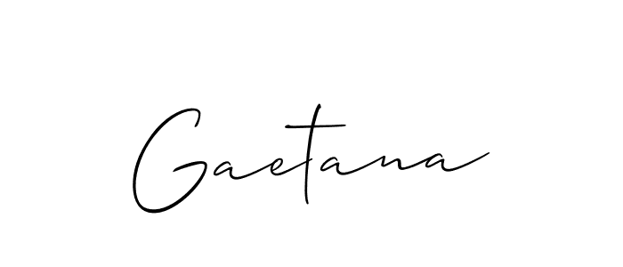 How to make Gaetana name signature. Use Allison_Script style for creating short signs online. This is the latest handwritten sign. Gaetana signature style 2 images and pictures png