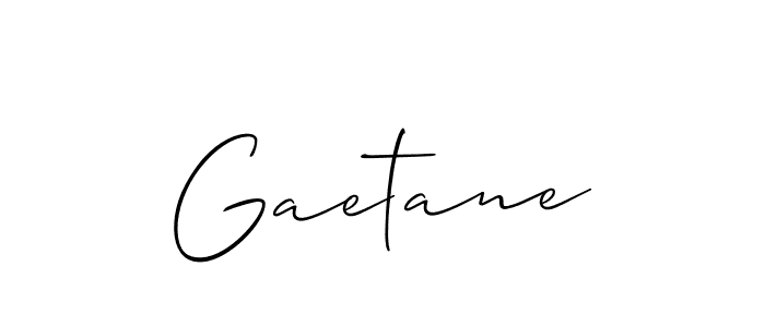 Design your own signature with our free online signature maker. With this signature software, you can create a handwritten (Allison_Script) signature for name Gaetane. Gaetane signature style 2 images and pictures png