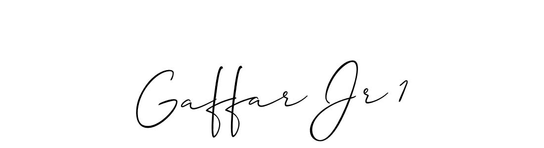 It looks lik you need a new signature style for name Gaffar Jr 1. Design unique handwritten (Allison_Script) signature with our free signature maker in just a few clicks. Gaffar Jr 1 signature style 2 images and pictures png