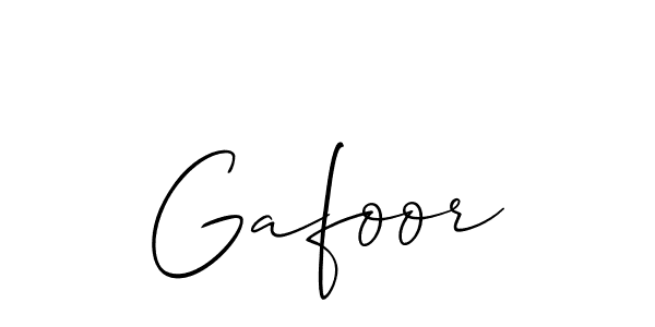 Gafoor stylish signature style. Best Handwritten Sign (Allison_Script) for my name. Handwritten Signature Collection Ideas for my name Gafoor. Gafoor signature style 2 images and pictures png