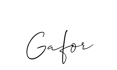 Gafor stylish signature style. Best Handwritten Sign (Allison_Script) for my name. Handwritten Signature Collection Ideas for my name Gafor. Gafor signature style 2 images and pictures png