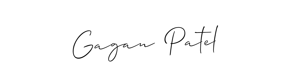 if you are searching for the best signature style for your name Gagan  Patel. so please give up your signature search. here we have designed multiple signature styles  using Allison_Script. Gagan  Patel signature style 2 images and pictures png