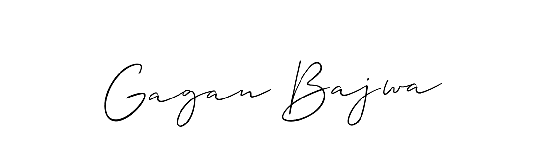 Create a beautiful signature design for name Gagan Bajwa. With this signature (Allison_Script) fonts, you can make a handwritten signature for free. Gagan Bajwa signature style 2 images and pictures png