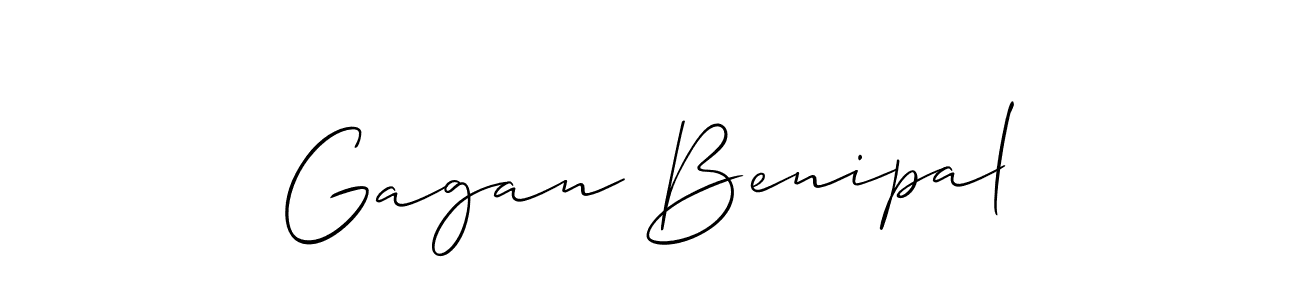 You should practise on your own different ways (Allison_Script) to write your name (Gagan Benipal) in signature. don't let someone else do it for you. Gagan Benipal signature style 2 images and pictures png