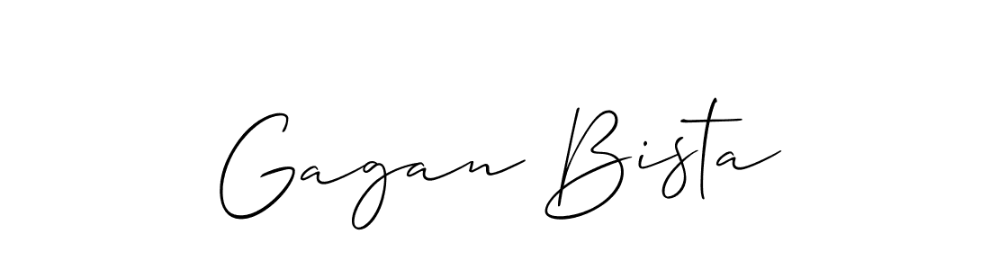 Also You can easily find your signature by using the search form. We will create Gagan Bista name handwritten signature images for you free of cost using Allison_Script sign style. Gagan Bista signature style 2 images and pictures png