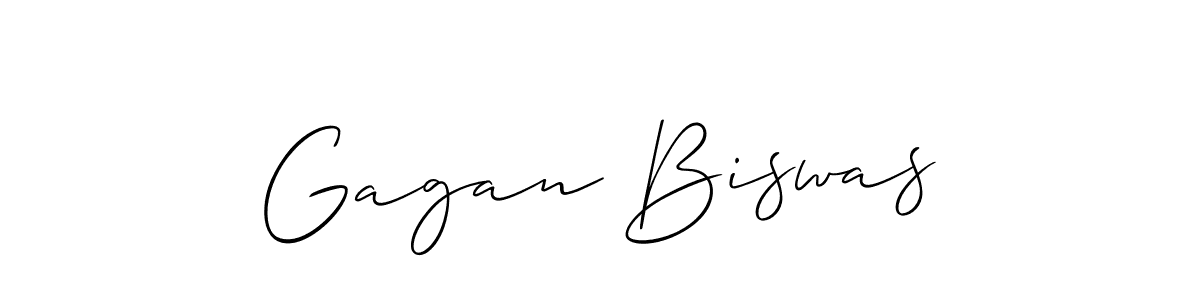 Design your own signature with our free online signature maker. With this signature software, you can create a handwritten (Allison_Script) signature for name Gagan Biswas. Gagan Biswas signature style 2 images and pictures png