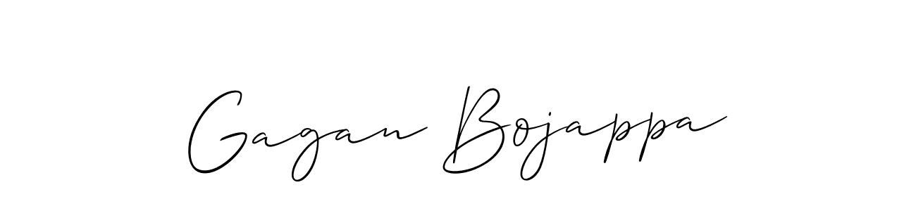 How to make Gagan Bojappa name signature. Use Allison_Script style for creating short signs online. This is the latest handwritten sign. Gagan Bojappa signature style 2 images and pictures png