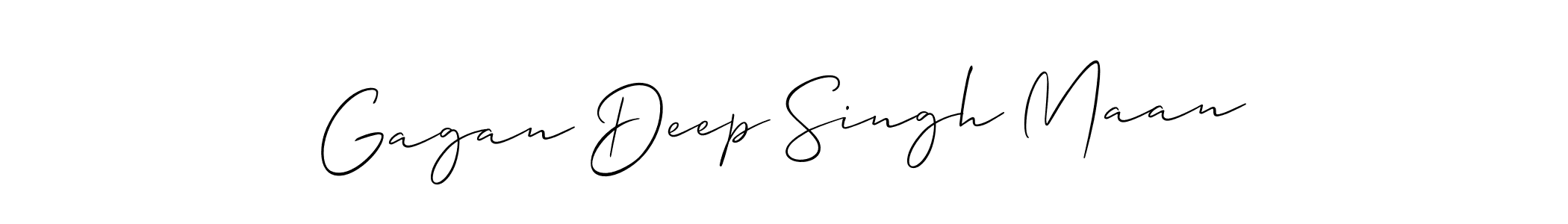 How to make Gagan Deep Singh Maan signature? Allison_Script is a professional autograph style. Create handwritten signature for Gagan Deep Singh Maan name. Gagan Deep Singh Maan signature style 2 images and pictures png