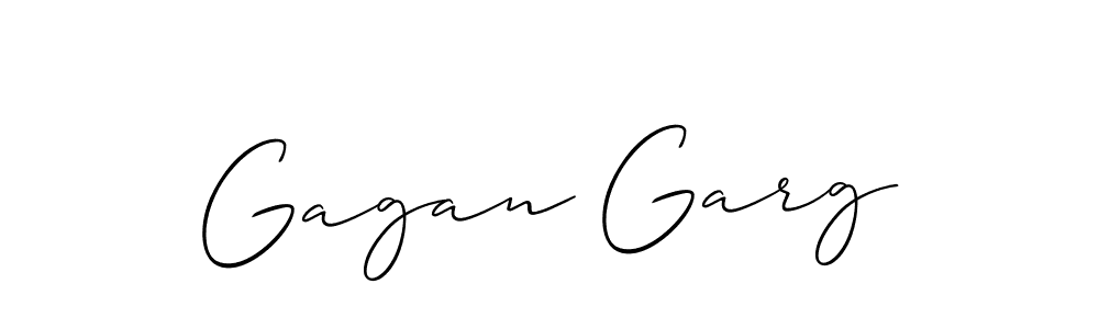 How to make Gagan Garg signature? Allison_Script is a professional autograph style. Create handwritten signature for Gagan Garg name. Gagan Garg signature style 2 images and pictures png