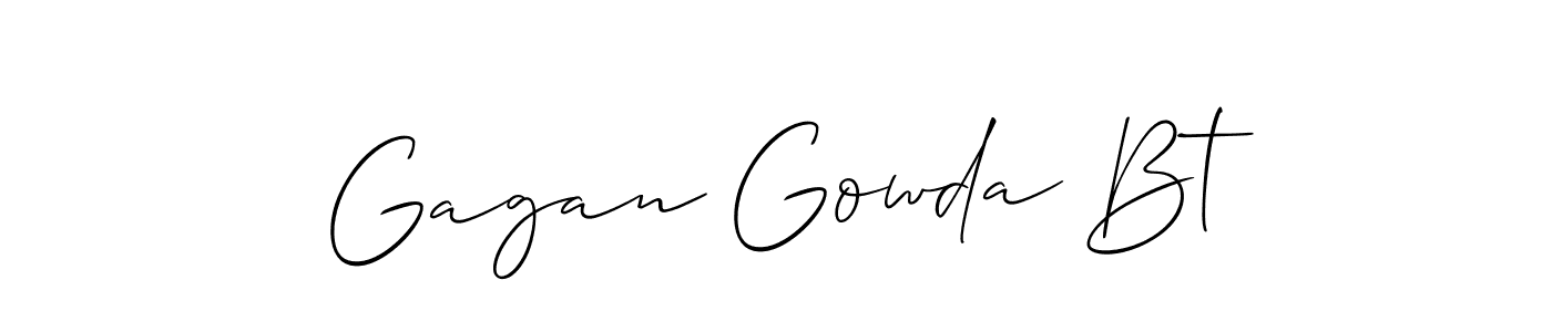 Make a beautiful signature design for name Gagan Gowda Bt. Use this online signature maker to create a handwritten signature for free. Gagan Gowda Bt signature style 2 images and pictures png