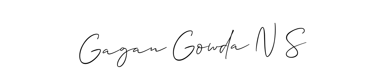 See photos of Gagan Gowda N S official signature by Spectra . Check more albums & portfolios. Read reviews & check more about Allison_Script font. Gagan Gowda N S signature style 2 images and pictures png