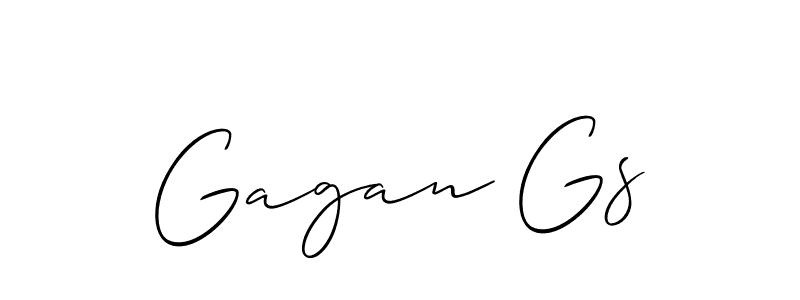 if you are searching for the best signature style for your name Gagan Gs. so please give up your signature search. here we have designed multiple signature styles  using Allison_Script. Gagan Gs signature style 2 images and pictures png