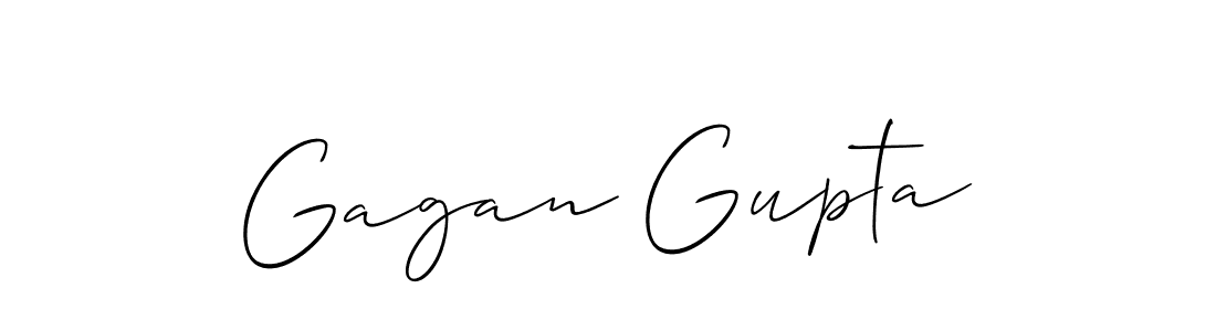 How to make Gagan Gupta signature? Allison_Script is a professional autograph style. Create handwritten signature for Gagan Gupta name. Gagan Gupta signature style 2 images and pictures png