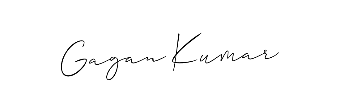 Also You can easily find your signature by using the search form. We will create Gagan Kumar name handwritten signature images for you free of cost using Allison_Script sign style. Gagan Kumar signature style 2 images and pictures png