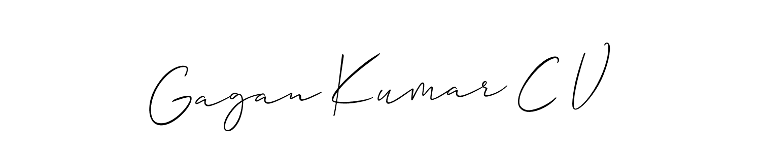 Make a beautiful signature design for name Gagan Kumar C V. Use this online signature maker to create a handwritten signature for free. Gagan Kumar C V signature style 2 images and pictures png