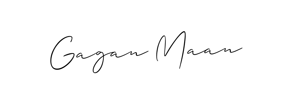 How to Draw Gagan Maan signature style? Allison_Script is a latest design signature styles for name Gagan Maan. Gagan Maan signature style 2 images and pictures png