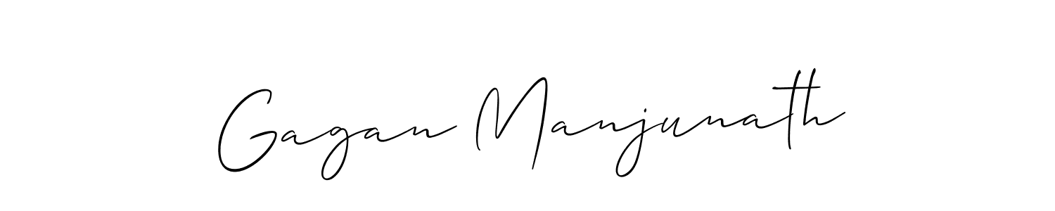 This is the best signature style for the Gagan Manjunath name. Also you like these signature font (Allison_Script). Mix name signature. Gagan Manjunath signature style 2 images and pictures png
