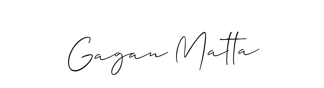 The best way (Allison_Script) to make a short signature is to pick only two or three words in your name. The name Gagan Matta include a total of six letters. For converting this name. Gagan Matta signature style 2 images and pictures png