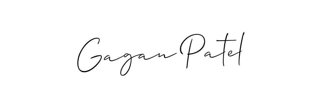 Also we have Gagan Patel name is the best signature style. Create professional handwritten signature collection using Allison_Script autograph style. Gagan Patel signature style 2 images and pictures png