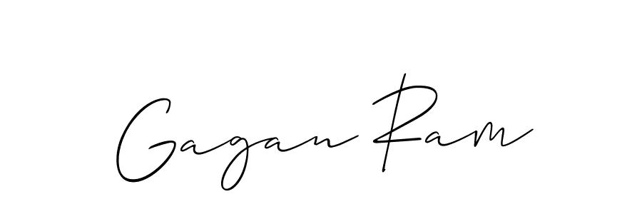 It looks lik you need a new signature style for name Gagan Ram. Design unique handwritten (Allison_Script) signature with our free signature maker in just a few clicks. Gagan Ram signature style 2 images and pictures png