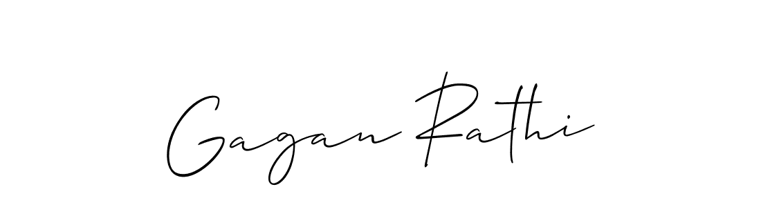 Use a signature maker to create a handwritten signature online. With this signature software, you can design (Allison_Script) your own signature for name Gagan Rathi. Gagan Rathi signature style 2 images and pictures png