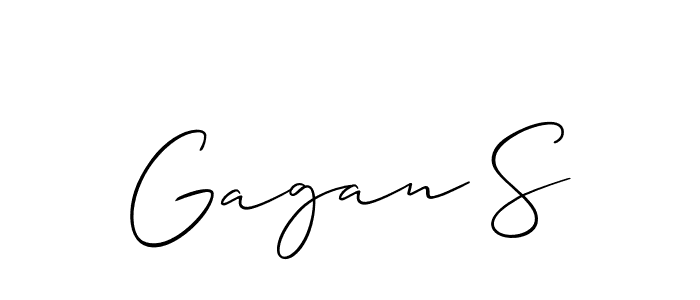 Best and Professional Signature Style for Gagan S. Allison_Script Best Signature Style Collection. Gagan S signature style 2 images and pictures png