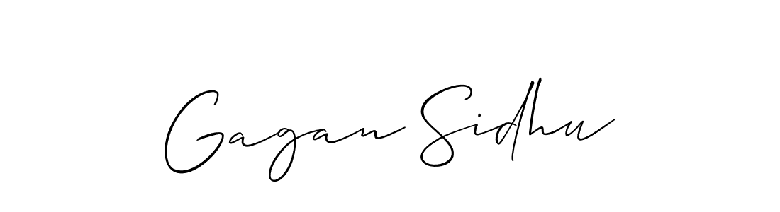 Also we have Gagan Sidhu name is the best signature style. Create professional handwritten signature collection using Allison_Script autograph style. Gagan Sidhu signature style 2 images and pictures png