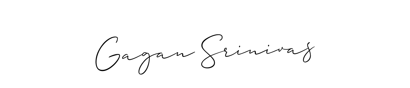 This is the best signature style for the Gagan Srinivas name. Also you like these signature font (Allison_Script). Mix name signature. Gagan Srinivas signature style 2 images and pictures png