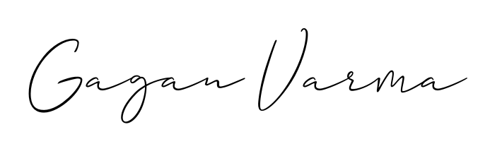 Personalize your online presence with Gagan Varma signature rendered in elegant Allison_Script font. Great for website footers and blogs. Gagan Varma signature style 2 images and pictures png