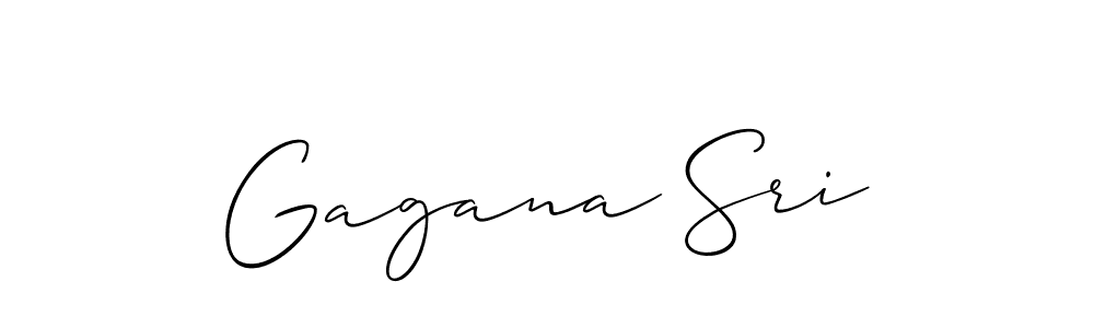 Allison_Script is a professional signature style that is perfect for those who want to add a touch of class to their signature. It is also a great choice for those who want to make their signature more unique. Get Gagana Sri name to fancy signature for free. Gagana Sri signature style 2 images and pictures png