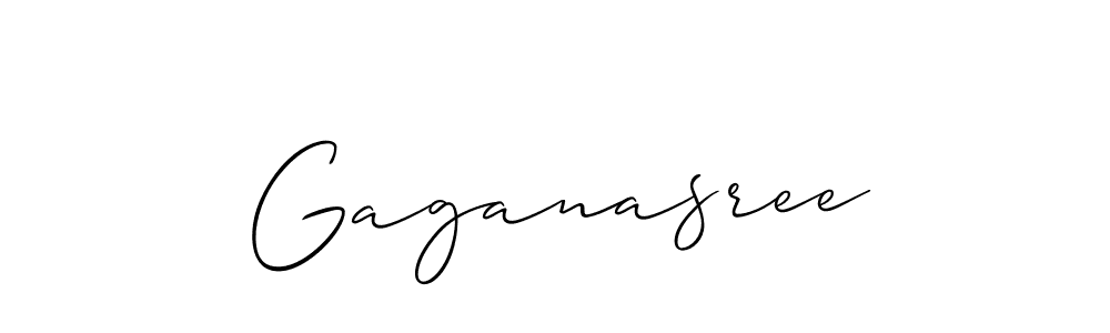if you are searching for the best signature style for your name Gaganasree. so please give up your signature search. here we have designed multiple signature styles  using Allison_Script. Gaganasree signature style 2 images and pictures png