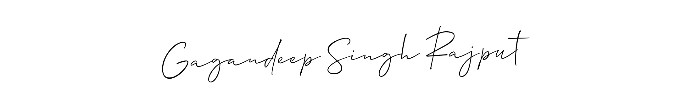 How to make Gagandeep Singh Rajput name signature. Use Allison_Script style for creating short signs online. This is the latest handwritten sign. Gagandeep Singh Rajput signature style 2 images and pictures png