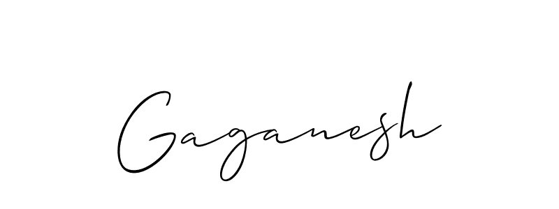 How to make Gaganesh signature? Allison_Script is a professional autograph style. Create handwritten signature for Gaganesh name. Gaganesh signature style 2 images and pictures png