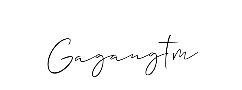 How to Draw Gagangtm signature style? Allison_Script is a latest design signature styles for name Gagangtm. Gagangtm signature style 2 images and pictures png