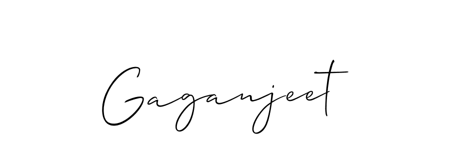 Create a beautiful signature design for name Gaganjeet. With this signature (Allison_Script) fonts, you can make a handwritten signature for free. Gaganjeet signature style 2 images and pictures png