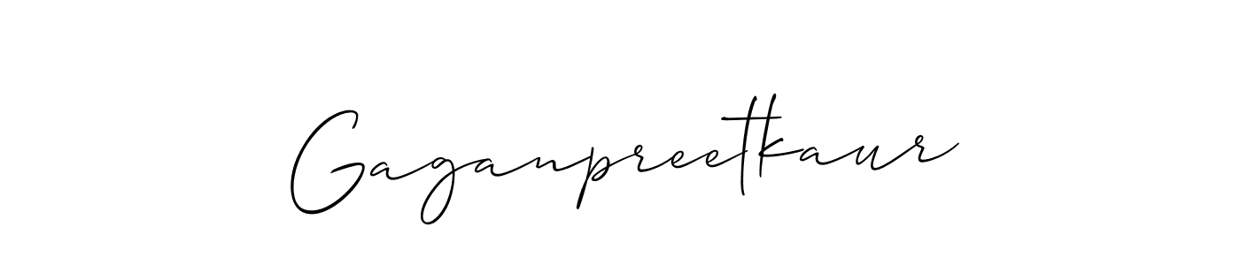 The best way (Allison_Script) to make a short signature is to pick only two or three words in your name. The name Gaganpreetkaur include a total of six letters. For converting this name. Gaganpreetkaur signature style 2 images and pictures png