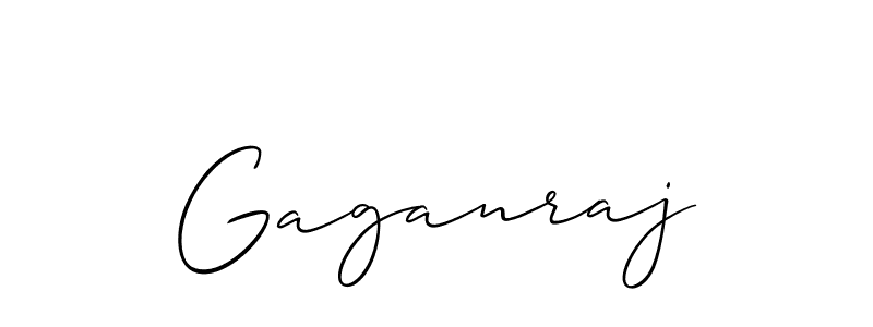 How to make Gaganraj name signature. Use Allison_Script style for creating short signs online. This is the latest handwritten sign. Gaganraj signature style 2 images and pictures png