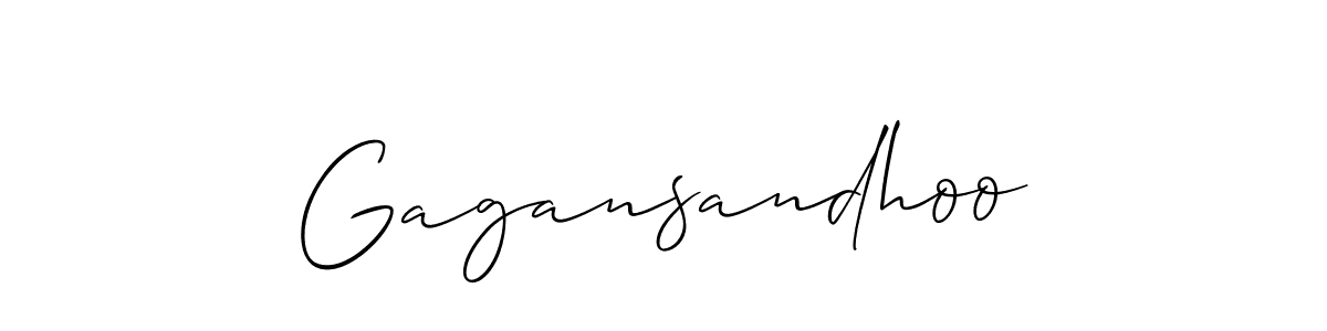 Also You can easily find your signature by using the search form. We will create Gagansandhoo name handwritten signature images for you free of cost using Allison_Script sign style. Gagansandhoo signature style 2 images and pictures png