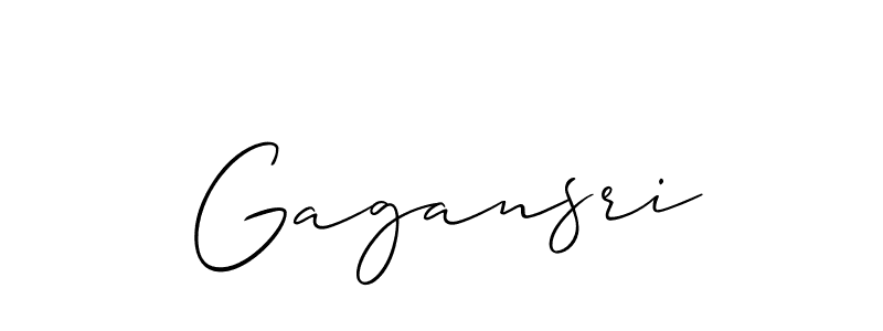 if you are searching for the best signature style for your name Gagansri. so please give up your signature search. here we have designed multiple signature styles  using Allison_Script. Gagansri signature style 2 images and pictures png