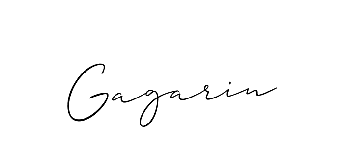 Also we have Gagarin name is the best signature style. Create professional handwritten signature collection using Allison_Script autograph style. Gagarin signature style 2 images and pictures png